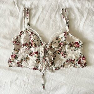 Vintage Floral Lace Bralette